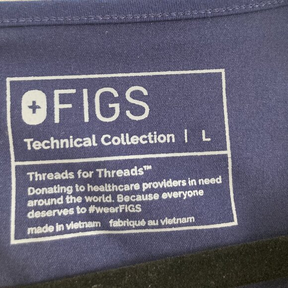 Figs Navy Blue Short Sleeve Tee - Picture 4 of 5